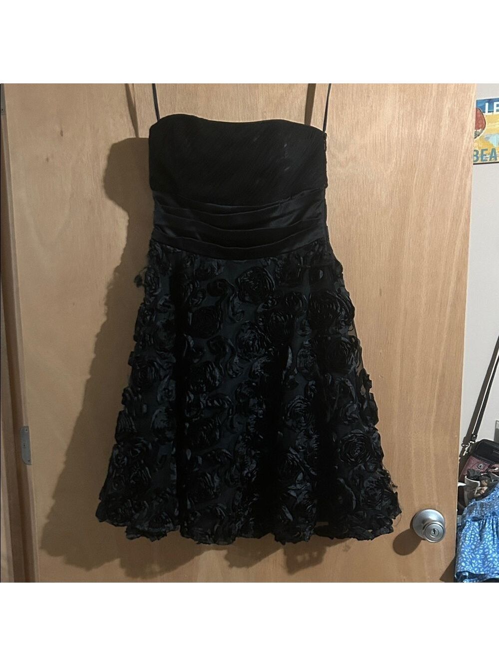 White House Black Market Black Strapless Dress